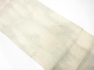 未使用品　すくい織　荒波模様織り出し　名古屋帯